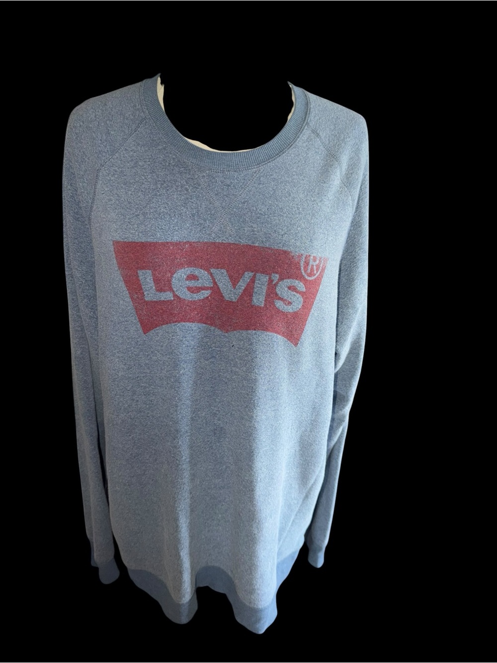 Levi's Men's XL vintage Light Blue Logo Sweatshirt